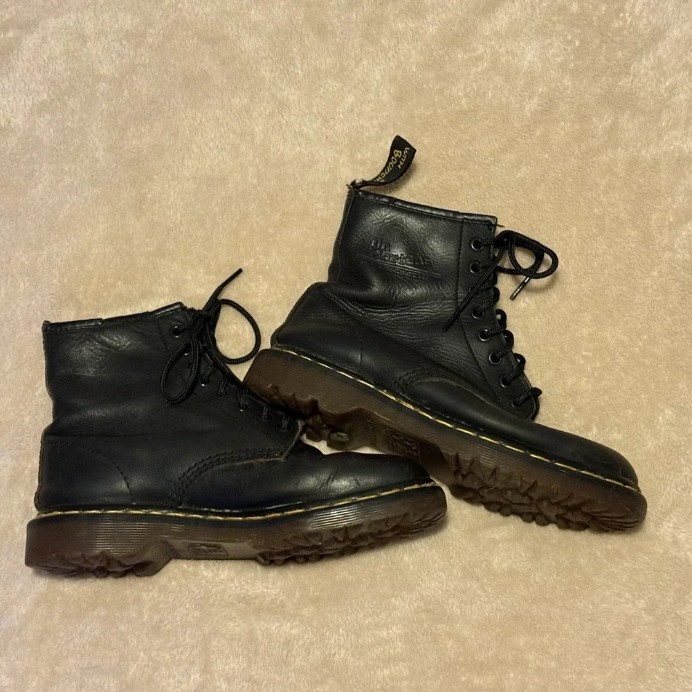 VTG Original Dr Martens Boots 1460 Crazy Horse England Brown Women's 10 Men 9